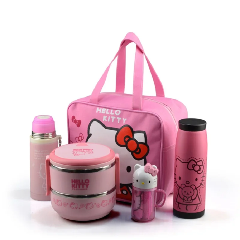 Kawaii Hello Kitty Cotton Lunch Bag For Kids