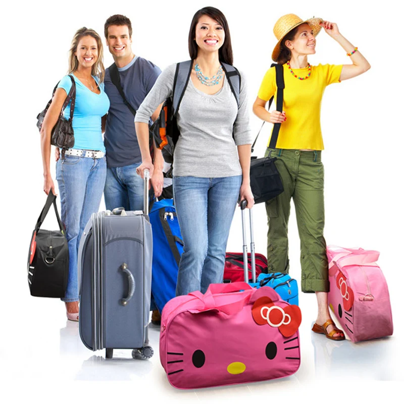 Hello Kitty Travel/ Shopping Portable Handbag Hello Kitty Travel/ Shopping Portable Handbag