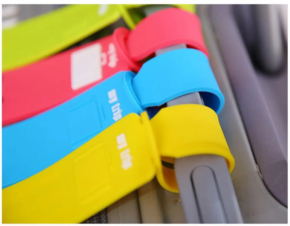 Cartoon Hello Kitty Duck Prints Suitcase Tag ID Holder Accessories