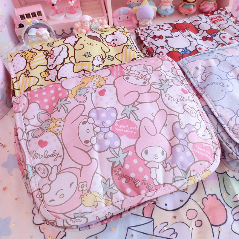 Cartoon Hello Kitty My Melody Cinnamoroll Pudding Dog Cosmetic Bag
