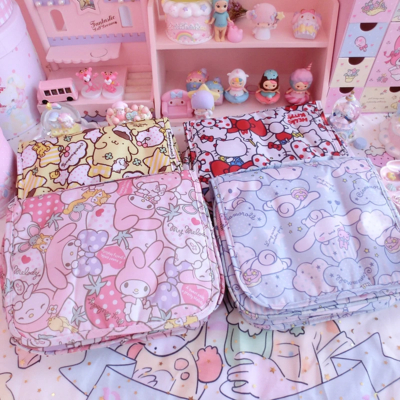 Cartoon Hello Kitty My Melody Cinnamoroll Pudding Dog Cosmetic Bag