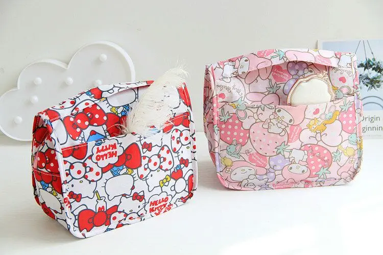 Cartoon Hello Kitty My Melody Cinnamoroll Pattern Makeup Bag