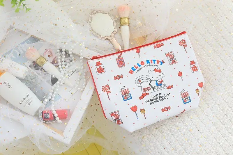 Cartoon Hello Kitty My Melody Cinnamoroll PomPomPurin Little Twin Star Cosmetic Storage Bag