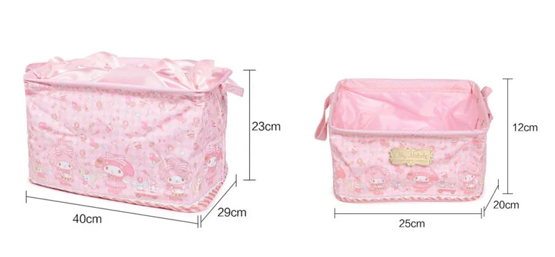 Cartoon Hello Kitty And My Melody Drawstring Makeup Bag Cartoon Hello Kitty And My Melody Drawstring Makeup Bag