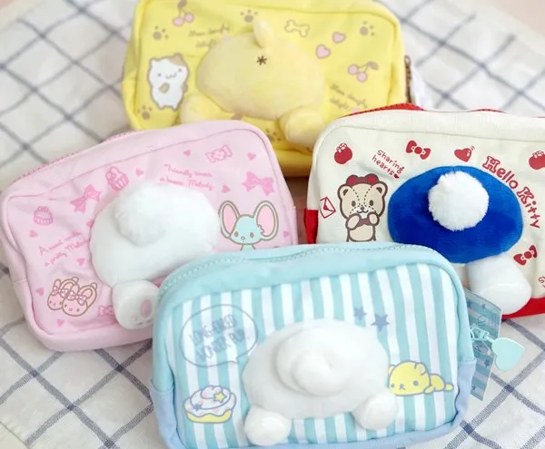 Cartoon Hello Kitty My Melody Cinnamoroll Pudding Dog Cosmetic Storage Bag
