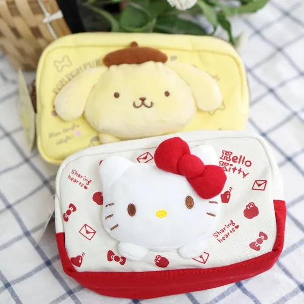Cartoon Hello Kitty My Melody Cinnamoroll Pudding Dog Cosmetic Storage Bag