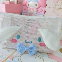 Cartoon Hello Kitty My Melody Cinnamoroll Dog Prints Transparent Cosmetic Bags Portable Cartoon Hello Kitty My Melody Cinnamoroll Dog Prints Transparent Cosmetic Bags Portable