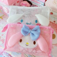 Cartoon Hello Kitty My Melody Cinnamoroll Dog Prints Transparent Cosmetic Bags Portable Cartoon Hello Kitty My Melody Cinnamoroll Dog Prints Transparent Cosmetic Bags Portable