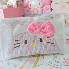 Cartoon Hello Kitty My Melody Cinnamoroll Dog Prints Transparent Cosmetic Bags Portable Cartoon Hello Kitty My Melody Cinnamoroll Dog Prints Transparent Cosmetic Bags Portable