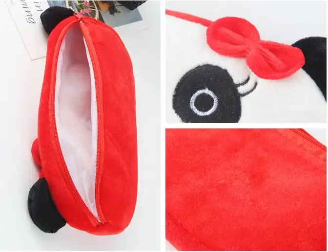 Kawaii Animal Design Plush Cosmetic Bag Case