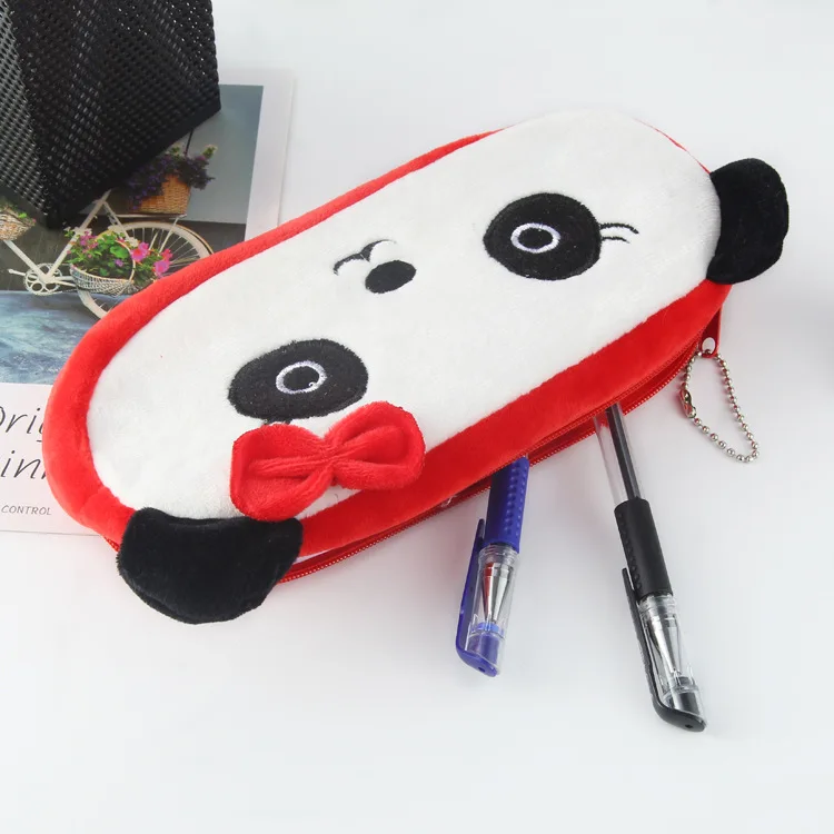 Kawaii Animal Design Plush Cosmetic Bag Case