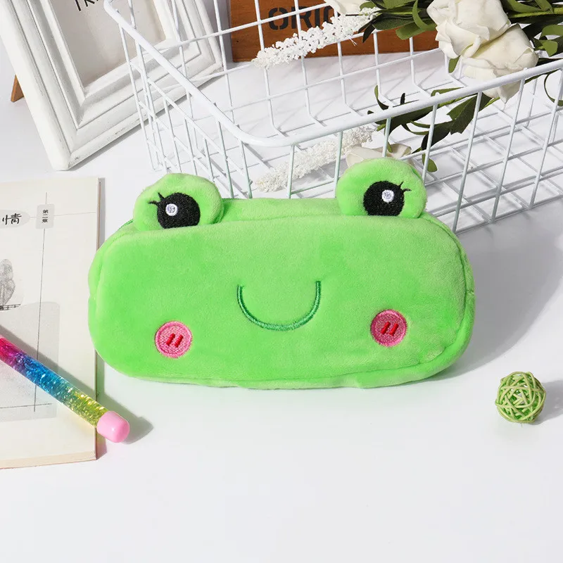 Kawaii Animal Design Plush Cosmetic Bag Case