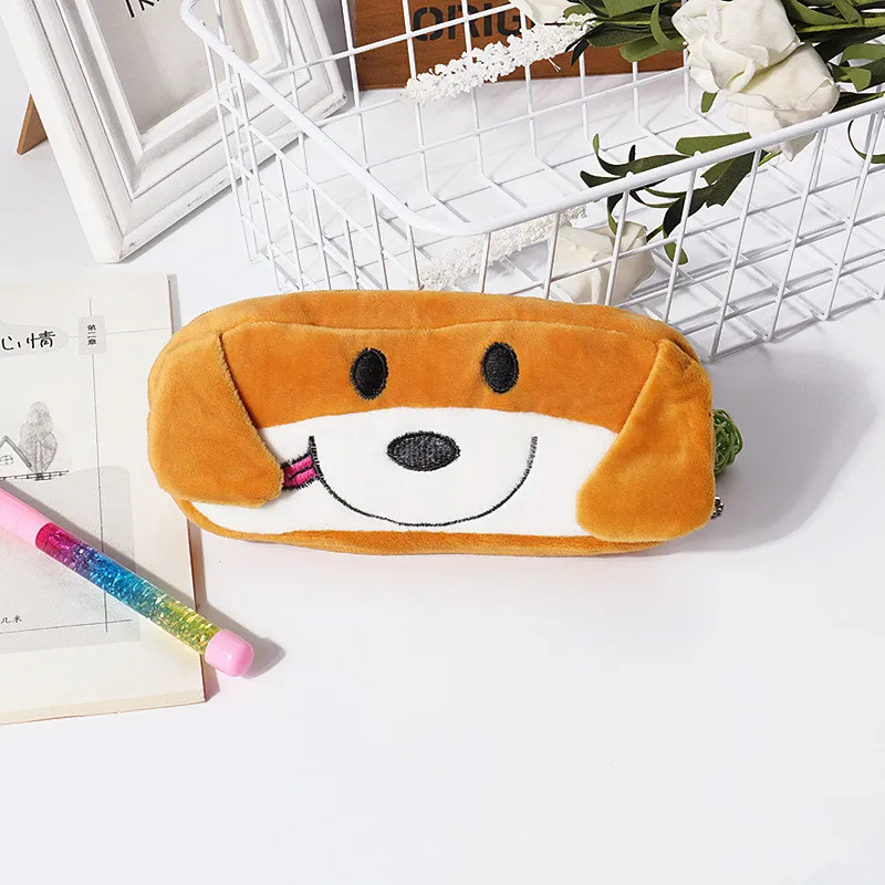 Kawaii Animal Design Plush Cosmetic Bag Case