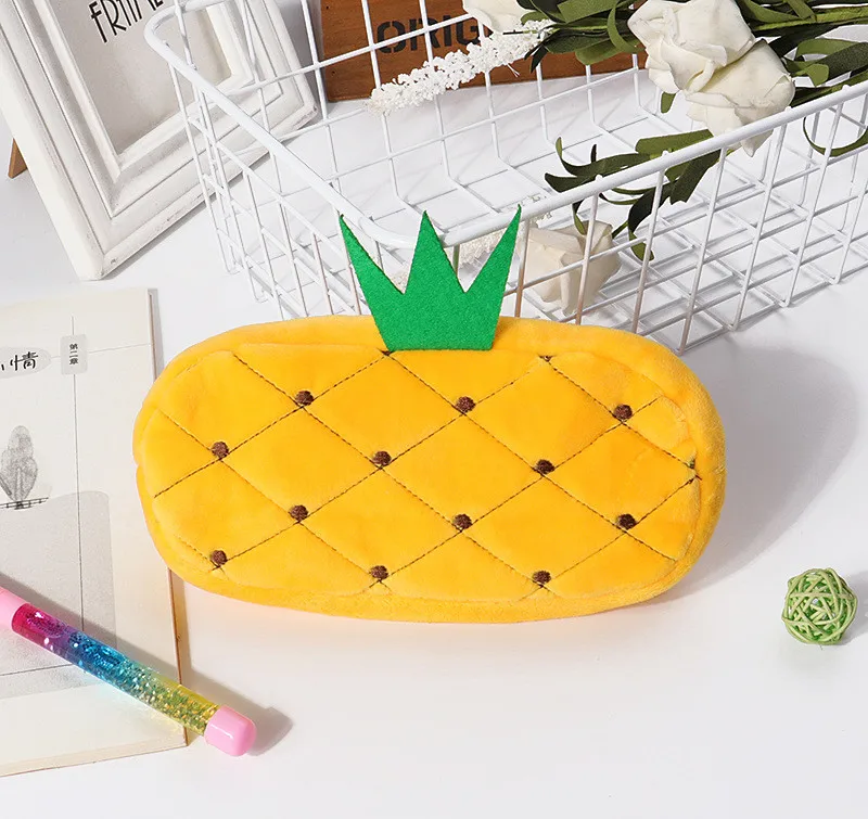 Kawaii Animal Design Plush Cosmetic Bag Case