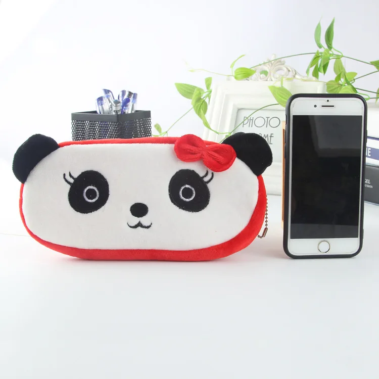 Kawaii Animal Design Plush Cosmetic Bag Case