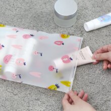Kawaii Fruit Print Transparent Waterproof Cosmetic Bag Kawaii Fruit Print Transparent Waterproof Cosmetic Bag