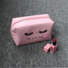 Kawaii Eyelashes PU Makeup Cosmetic Portable Pouch Bag Kawaii Eyelashes PU Makeup Cosmetic Portable Pouch Bag
