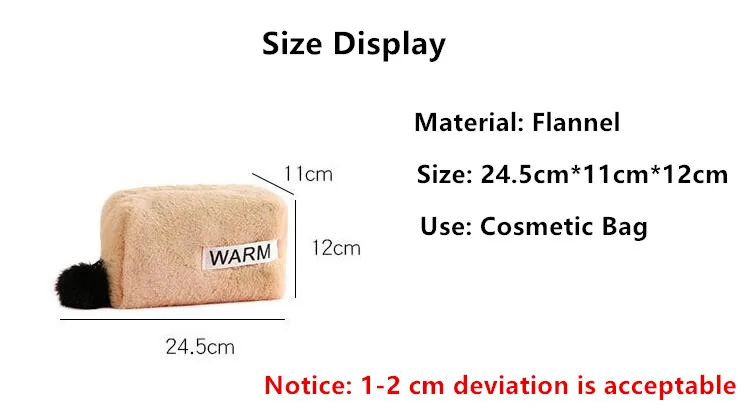 Kawaii Eyelashes PU Makeup Cosmetic Portable Pouch Bag