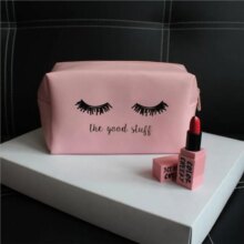 Kawaii Eyelashes PU Makeup Cosmetic Portable Pouch Bag Kawaii Eyelashes PU Makeup Cosmetic Portable Pouch Bag