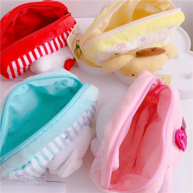 Cartoon Sanrio Hello Kitty My Melody Cinnamoroll Pompompurin Cosmetic Bag
