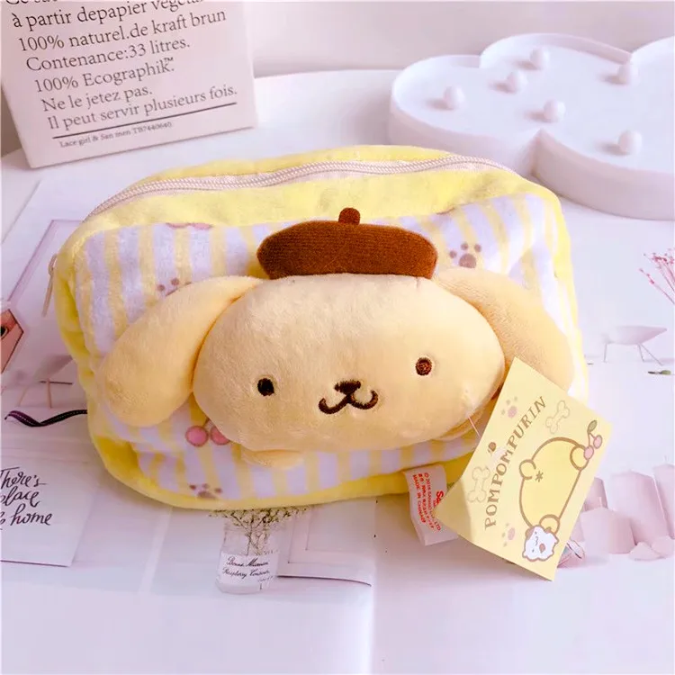 Cartoon Sanrio Hello Kitty My Melody Cinnamoroll Pompompurin Cosmetic Bag