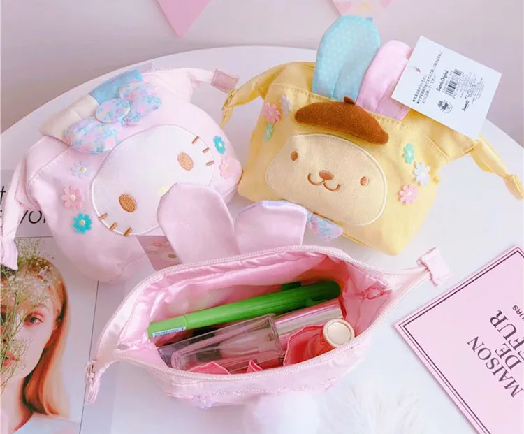 Cartoon Hello Kitty My Melody Pudding Dog Cosmetic Bag