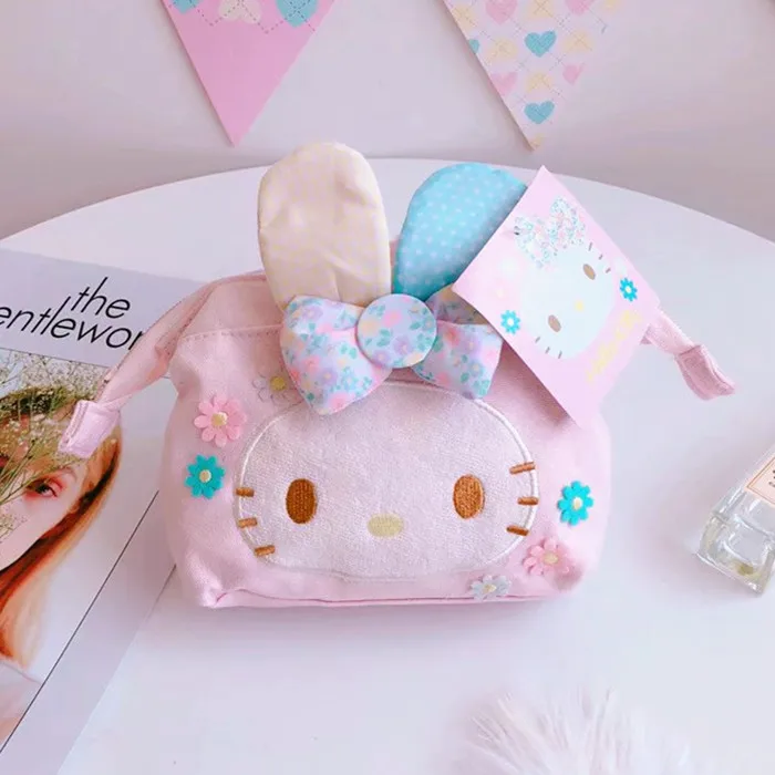 Cartoon Hello Kitty My Melody Pudding Dog Cosmetic Bag