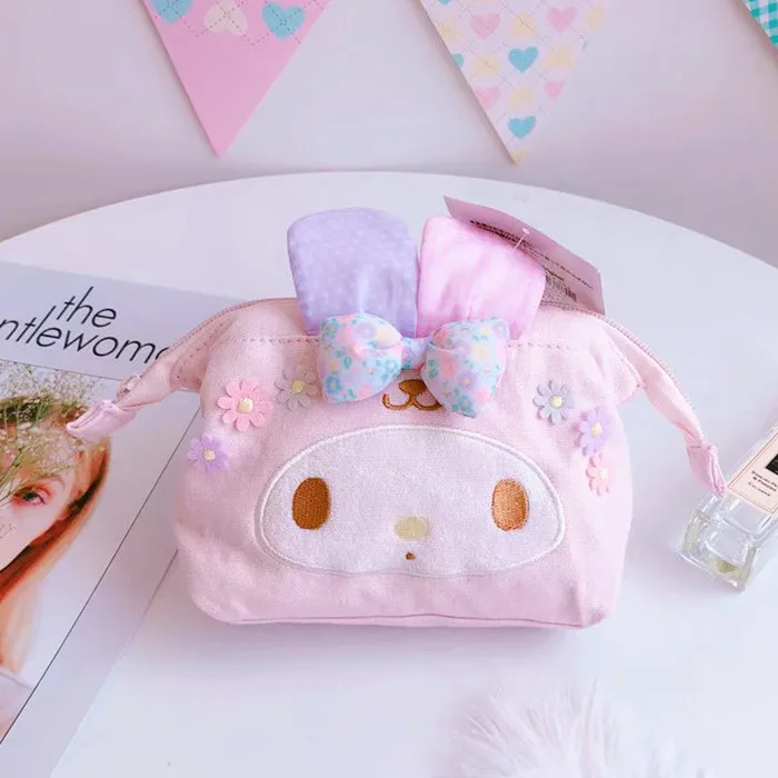 Cartoon Hello Kitty My Melody Pudding Dog Cosmetic Bag