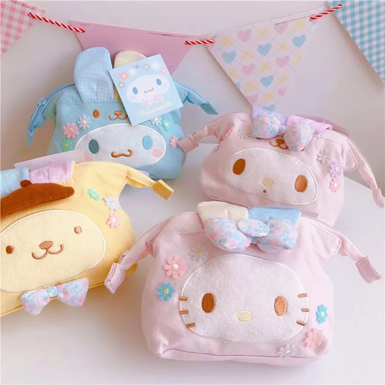 Cartoon Hello Kitty My Melody Pudding Dog Cosmetic Bag