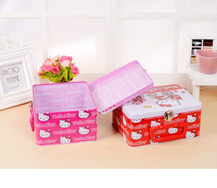 Hello Kitty Cartoon Jewelry And Makeup Organizer Box