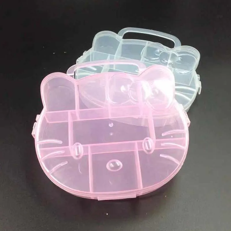 Cartoon Hello Kitty Plastic Organizer Storage Box Cartoon Hello Kitty Plastic Organizer Storage Box