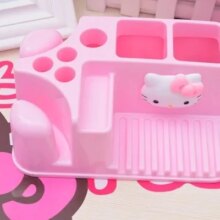 Hello Kitty Cartoon Design Bathroom Plastic Storage Rack Hello Kitty Cartoon Design Bathroom Plastic Storage Rack