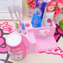 Hello Kitty Cartoon Design Bathroom Plastic Storage Rack Hello Kitty Cartoon Design Bathroom Plastic Storage Rack