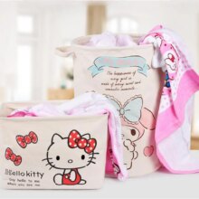 Hello Kitty Cartoon Design Foldable Waterproof Storage Hamper Hello Kitty Cartoon Design Foldable Waterproof Storage Hamper