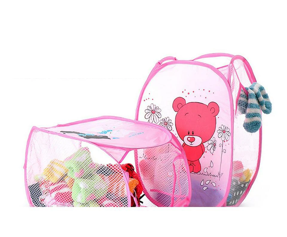 Minions Hello Kitty Cartoon Multi-Functional Folding Dirty Clothing Laundry Bucket