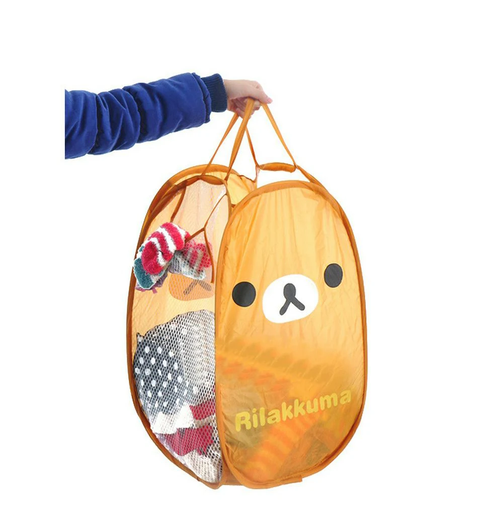 Minions Hello Kitty Cartoon Multi-Functional Folding Dirty Clothing Laundry Bucket