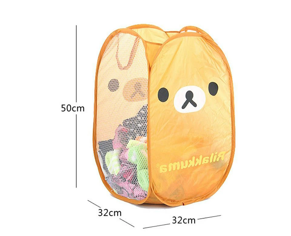 Minions Hello Kitty Cartoon Multi-Functional Folding Dirty Clothing Laundry Bucket