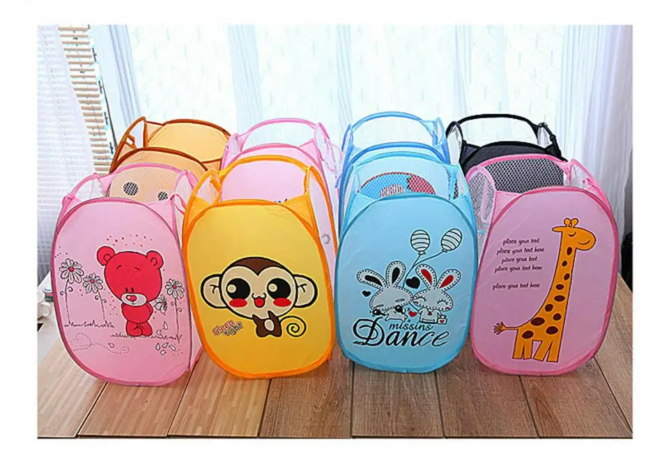 Minions Hello Kitty Cartoon Multi-Functional Folding Dirty Clothing Laundry Bucket