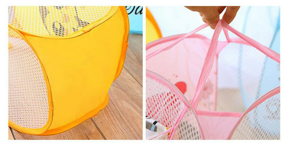 Minions Hello Kitty Cartoon Multi-Functional Folding Dirty Clothing Laundry Bucket