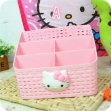 Hello Kitty Multifunction Desktop Makeup Organizer Storage Box Hello Kitty Multifunction Desktop Makeup Organizer Storage Box