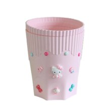 Kawaii Hello Kitty Bathroom Plastic Storage Dustbin Garbage Kawaii Hello Kitty Bathroom Plastic Storage Dustbin Garbage