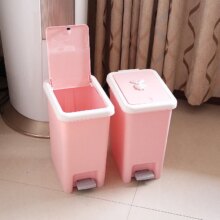 Hello Kitty Cartoon Garbage Can With Lid Foot Hello Kitty Cartoon Garbage Can With Lid Foot