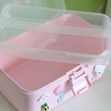 Hello Kitty Cartoon Small Portable Medical Kit Plastic Storage Box Hello Kitty Cartoon Small Portable Medical Kit Plastic Storage Box