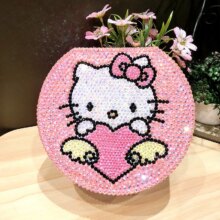 Hello Kitty Cartoon Double Layer Lock Jewelry Storage Box Hello Kitty Cartoon Double Layer Lock Jewelry Storage Box