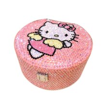 Hello Kitty Cartoon Double Layer Lock Jewelry Storage Box Hello Kitty Cartoon Double Layer Lock Jewelry Storage Box