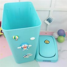 Hello Kitty Cartoon Lid Rolling And Pressing Type Plastic Trash Bin Hello Kitty Cartoon Lid Rolling And Pressing Type Plastic Trash Bin