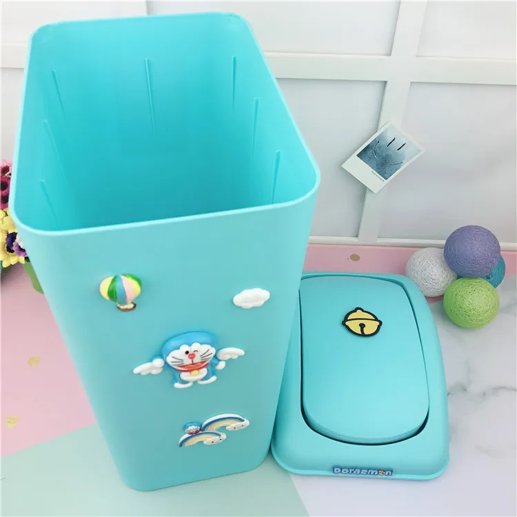 Hello Kitty Cartoon Lid Rolling And Pressing Type Plastic Trash Bin Hello Kitty Cartoon Lid Rolling And Pressing Type Plastic Trash Bin