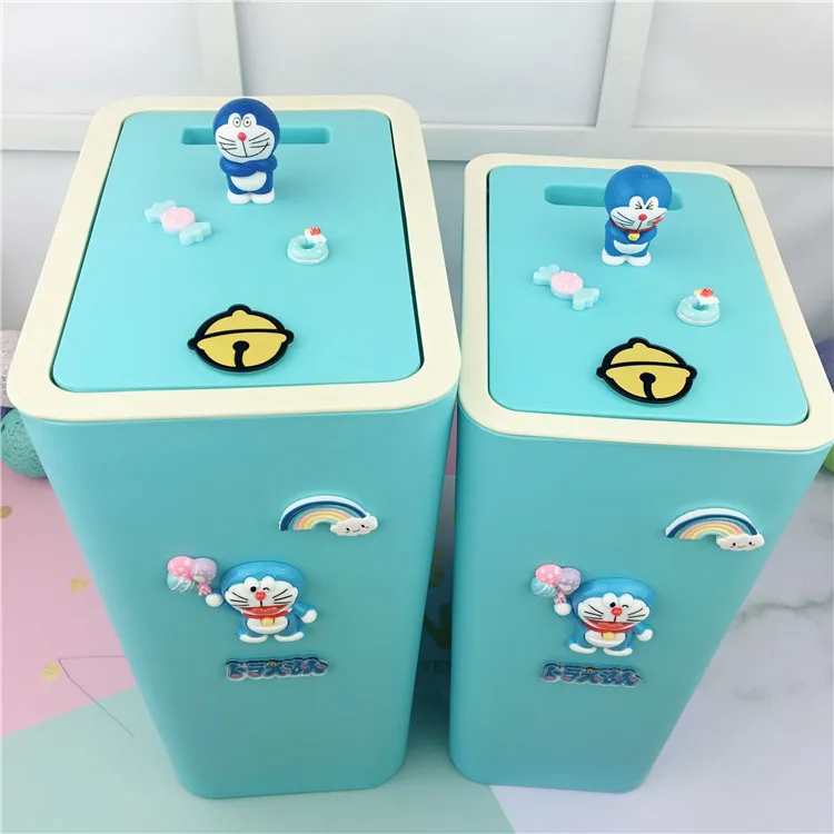Hello Kitty Cartoon Lid Rolling And Pressing Type Plastic Trash Bin Hello Kitty Cartoon Lid Rolling And Pressing Type Plastic Trash Bin