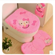 Hello Kitty Toilet Seat Cover Bath Mat Holder Bathroom Set Hello Kitty Toilet Seat Cover Bath Mat Holder Bathroom Set