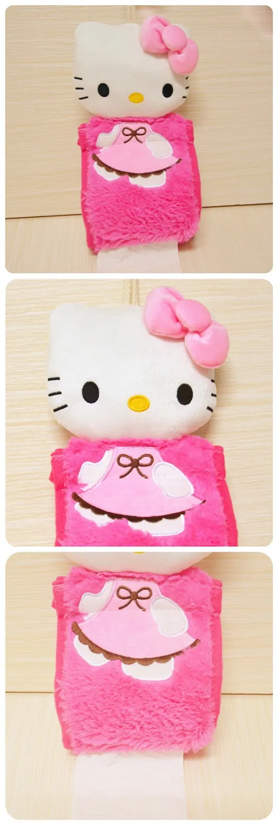Cartoon Style Hello Kitty Pink Soft Bathroom Carpet Set Cartoon Style Hello Kitty Pink Soft Bathroom Carpet Set
